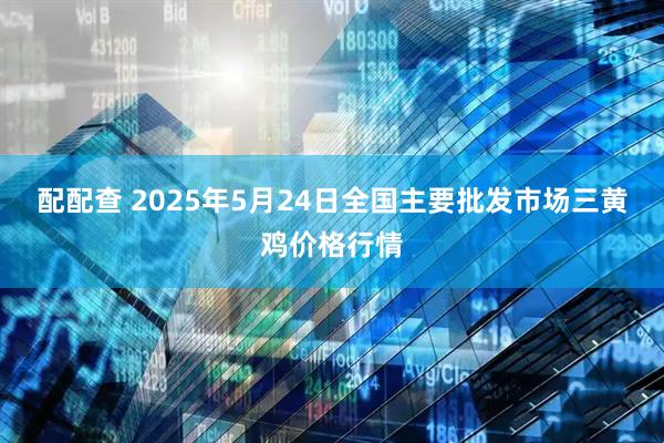 配配查 2025年5月24日全国主要批发市场三黄鸡价格行情